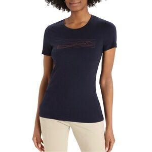 Icebreaker Women's Merino Tech Lite II T-Shirt, Ski Stripes‎